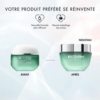 Biotherm Aquasource Crème Crème Hydratation Profonde 48h Pour Les Peaux Normales à Mixtes 4 Biotherm Aquasource Crème Crème Hydratation Profonde 48h Pour Les Peaux Normales à Mixtes – Image 2
