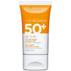Clarins Crème Solaire Toucher Sec - Visage UVA/UVB 50+ Crème Solaire