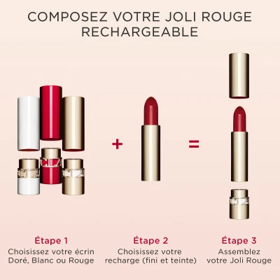 Clarins Joli Rouge Recharge Rouge à Lèvres 8 Clarins Joli Rouge Recharge Rouge à Lèvres – Image 6